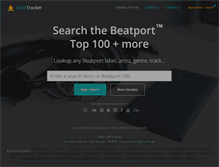 Tablet Screenshot of beattracker.com